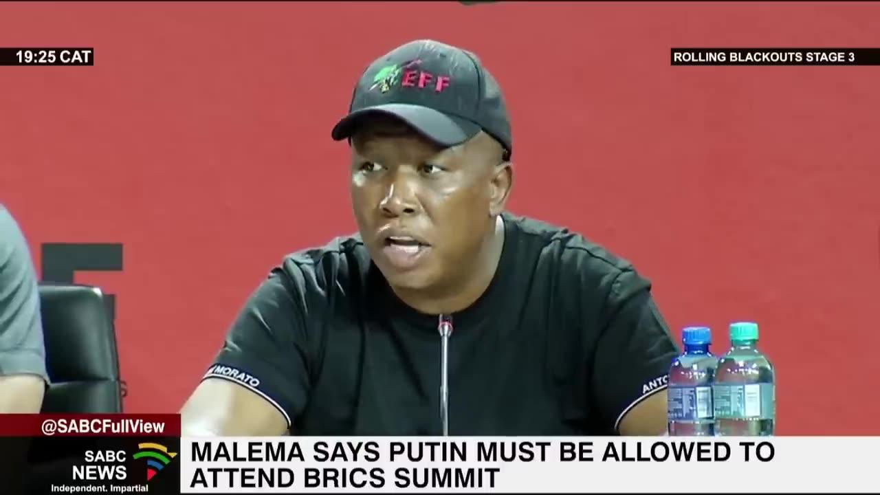 Vladimir Putin Must be Allowed to attend BRICS Summit in South Africa - Malema