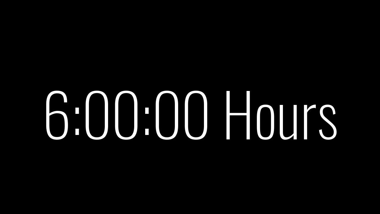 6 Hours of Nature Sounds: A Soothing and Relaxing Countdown Video