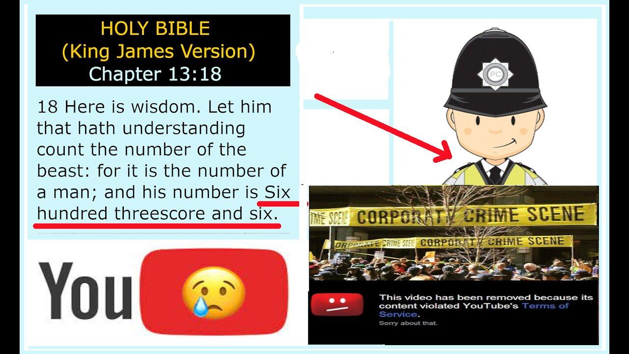Reporting YouTube to Dorset Police triggers Bible Revelation in real-time !!!