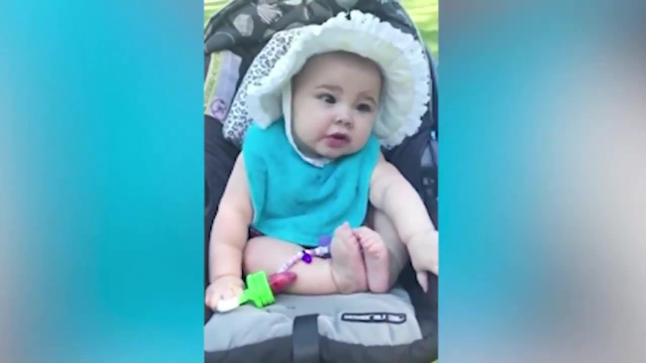 FUNNY BABY VIDEOS try not to laugh baby funny compilation 2023