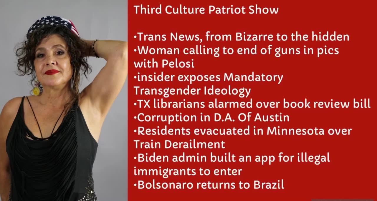 3/30/23 Trump indictment! Trans agenda, includes gun control! Bolsonaro Returns to Brazil!