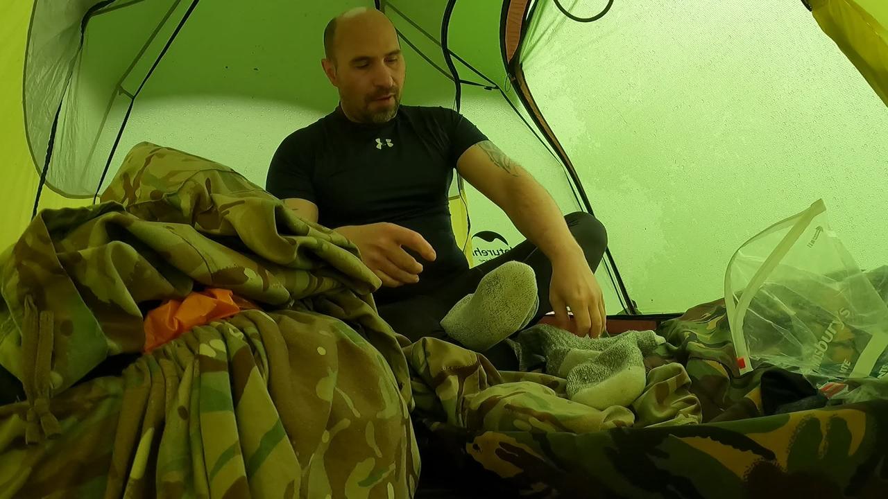 Getting in the tent vlog. Wildcamping. GoPro 21st March 2023