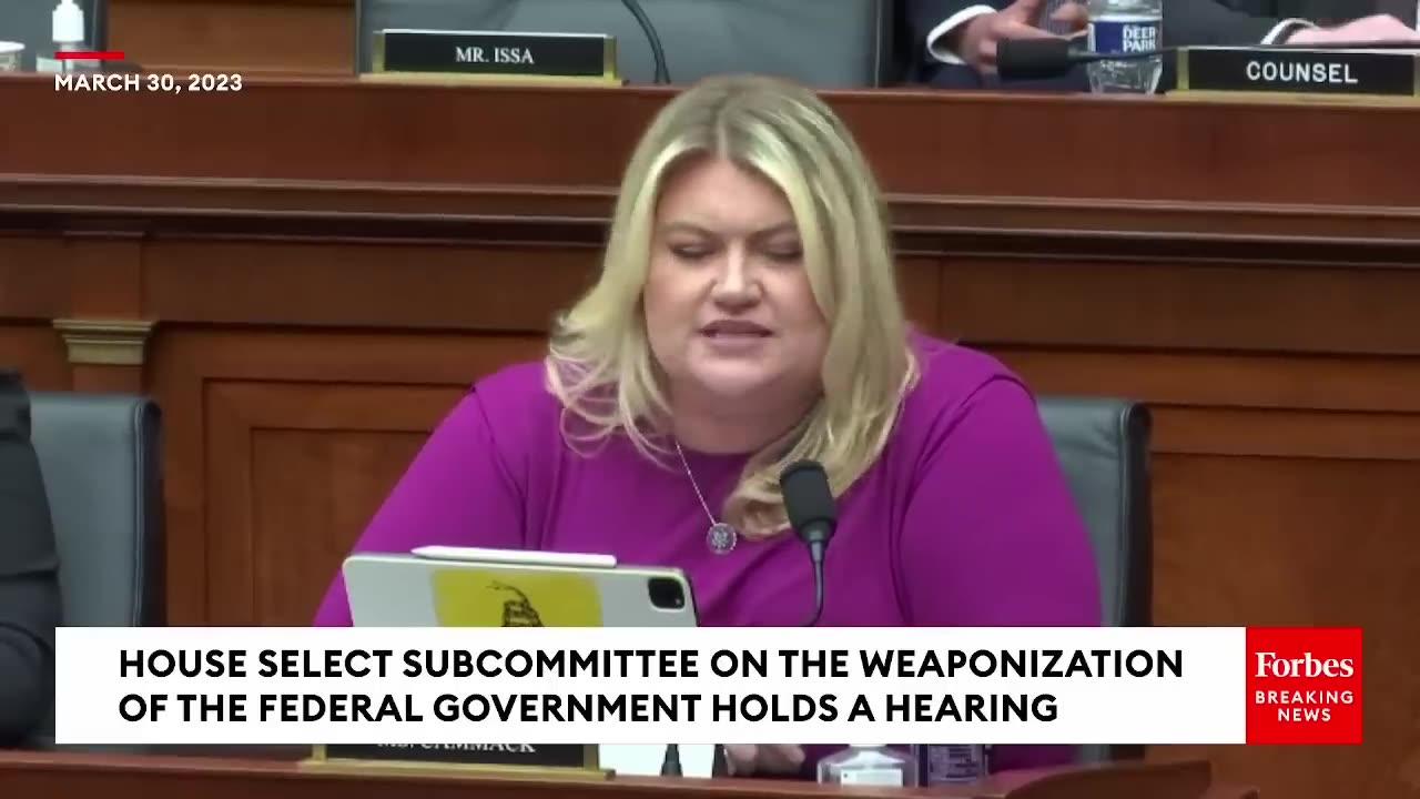 Kat Cammack Stunned By Democratic Witness's Response