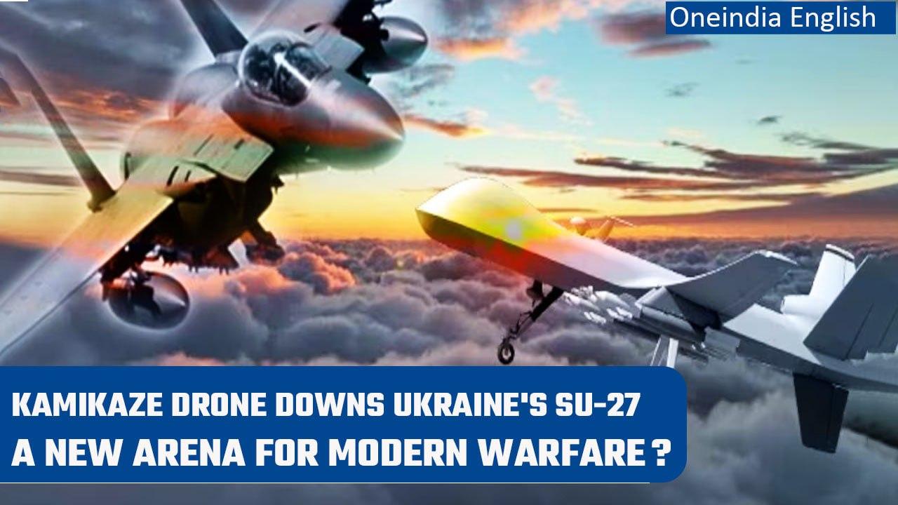 Reports claim Russia's kamikaze drone downed a Su-27 fighter jet of Ukraine | Oneindia News