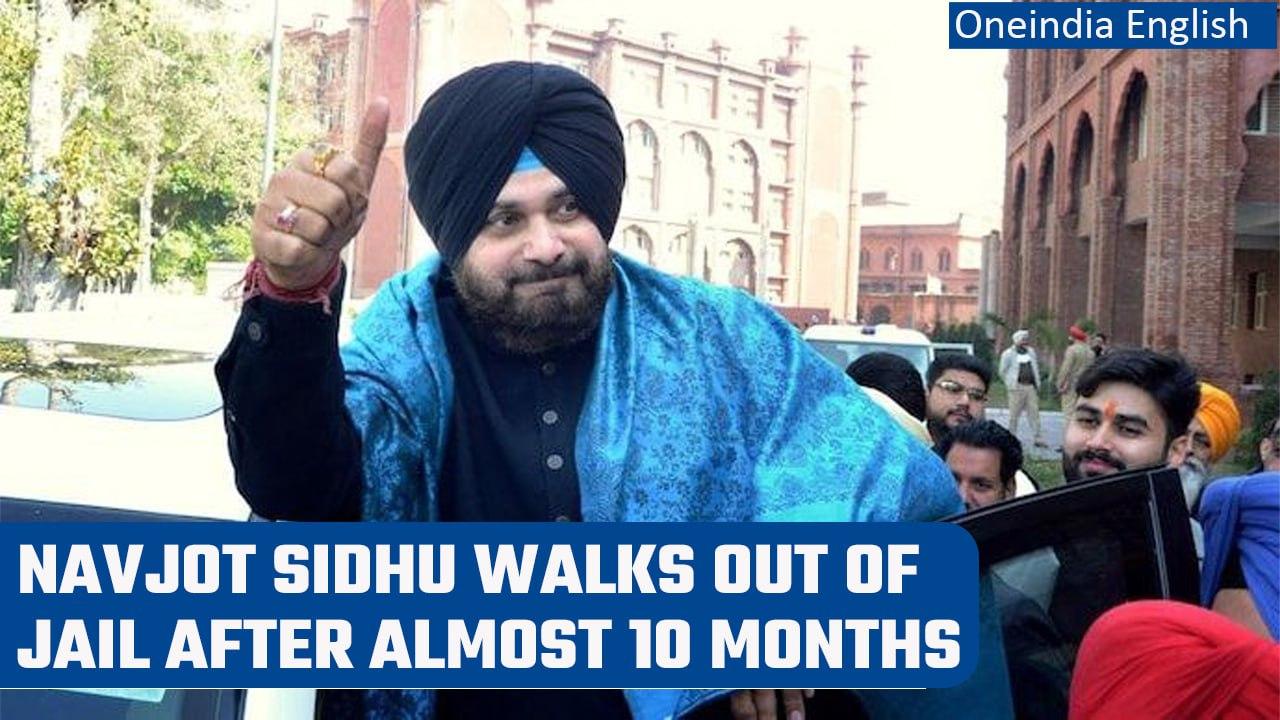 Navjot Singh Sidhu released from Patiala's central jail; his supporters welcome him | Oneindia News