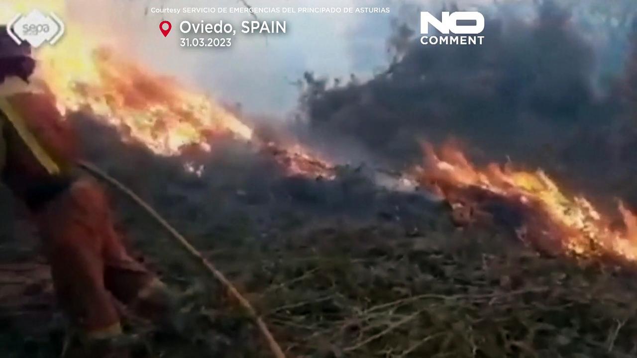 WATCH: Northern Spain ravaged by more than 100 fires