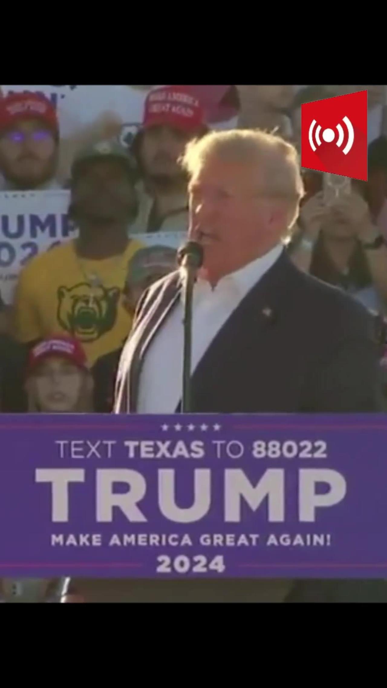 Trump speech in Waco, TX: I am your voice. I am your warrior.