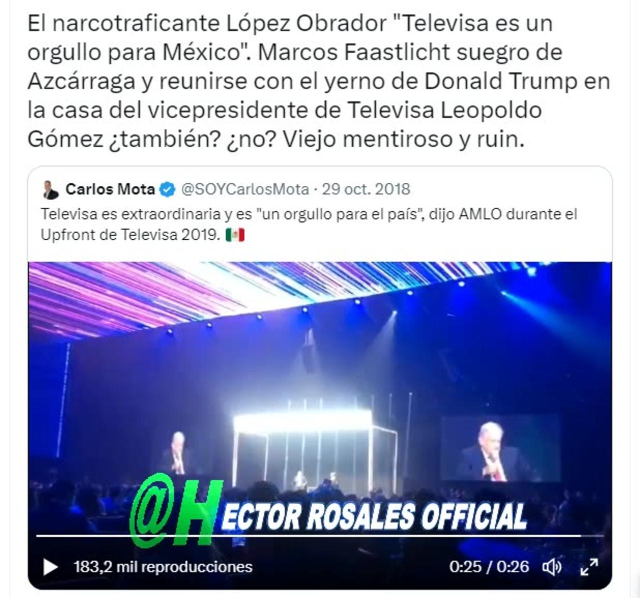 Amorío de AMLO con Televisa/Univisión