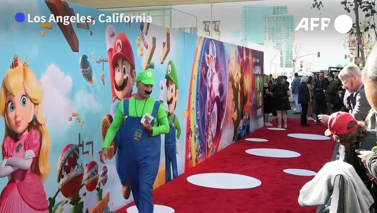 Nintendo's Super Mario Bros Movie premieres in Los Angeles