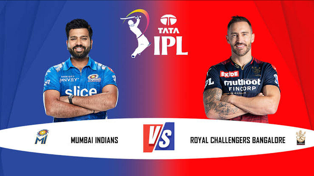 IPL LIVE MI vs RCB 2023 One News Page VIDEO