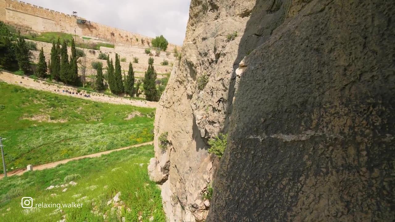 JERUSALEM Kidron Valley, Mount of Olives, City of David, Western wall