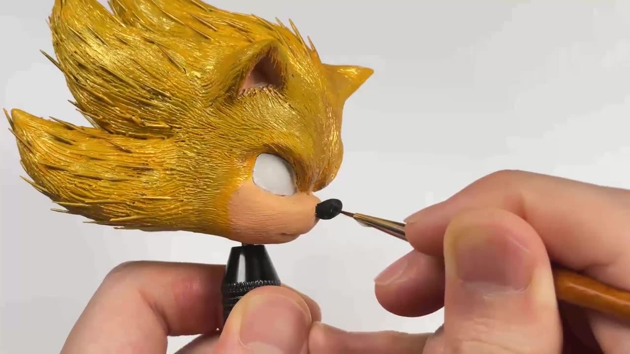 Create Super Sonic (Movie.ver) with Clay / Sonic the Hedgehog 2 [kiArt]