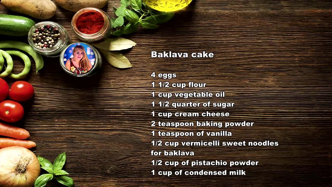How to make Baklava cake?
