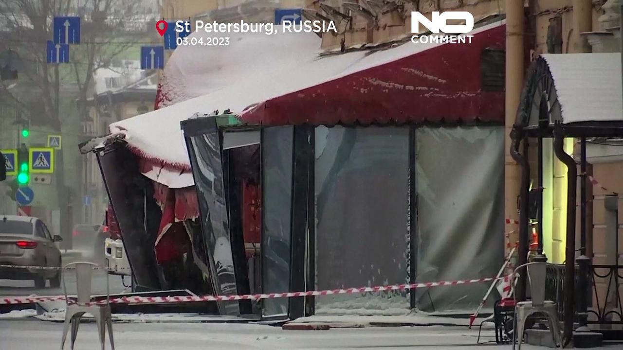 WATCH: Flower tributes at cafe where Russian blogger died