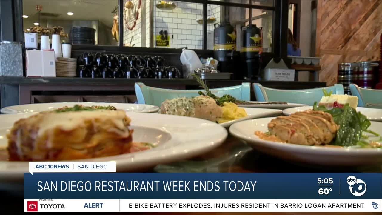 San Diego Restaurant week comes to a close One News Page VIDEO