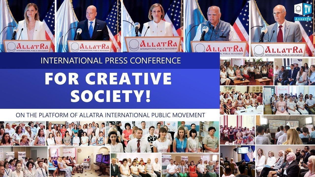 FOR CREATIVE SOCIETY! International press conference on ALLATRA platform. June 22, Atlanta, USA