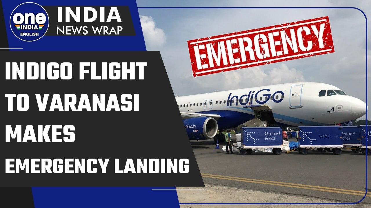 Varanasi-bound IndiGo plane makes emergency landing in Telangana | Oneindia News