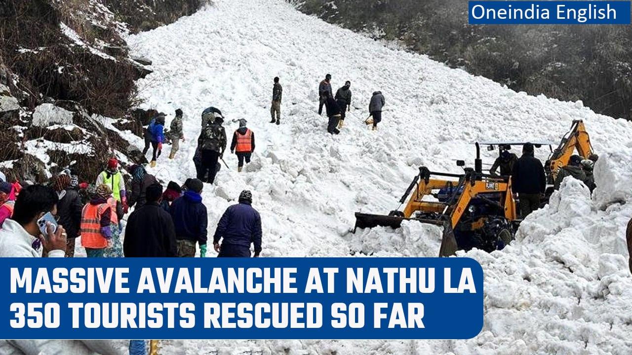 Sikkim: Massive avalanche at Nathu La, six people dead, many feared trapped | Oneindia News