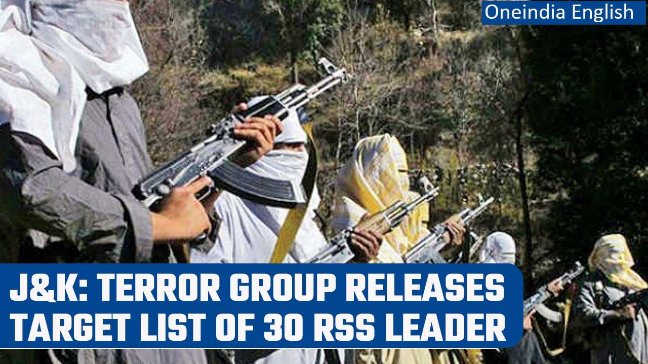 The Resistance Front terror group threatens RSS workers in J&K, releases target list | Oneindia News