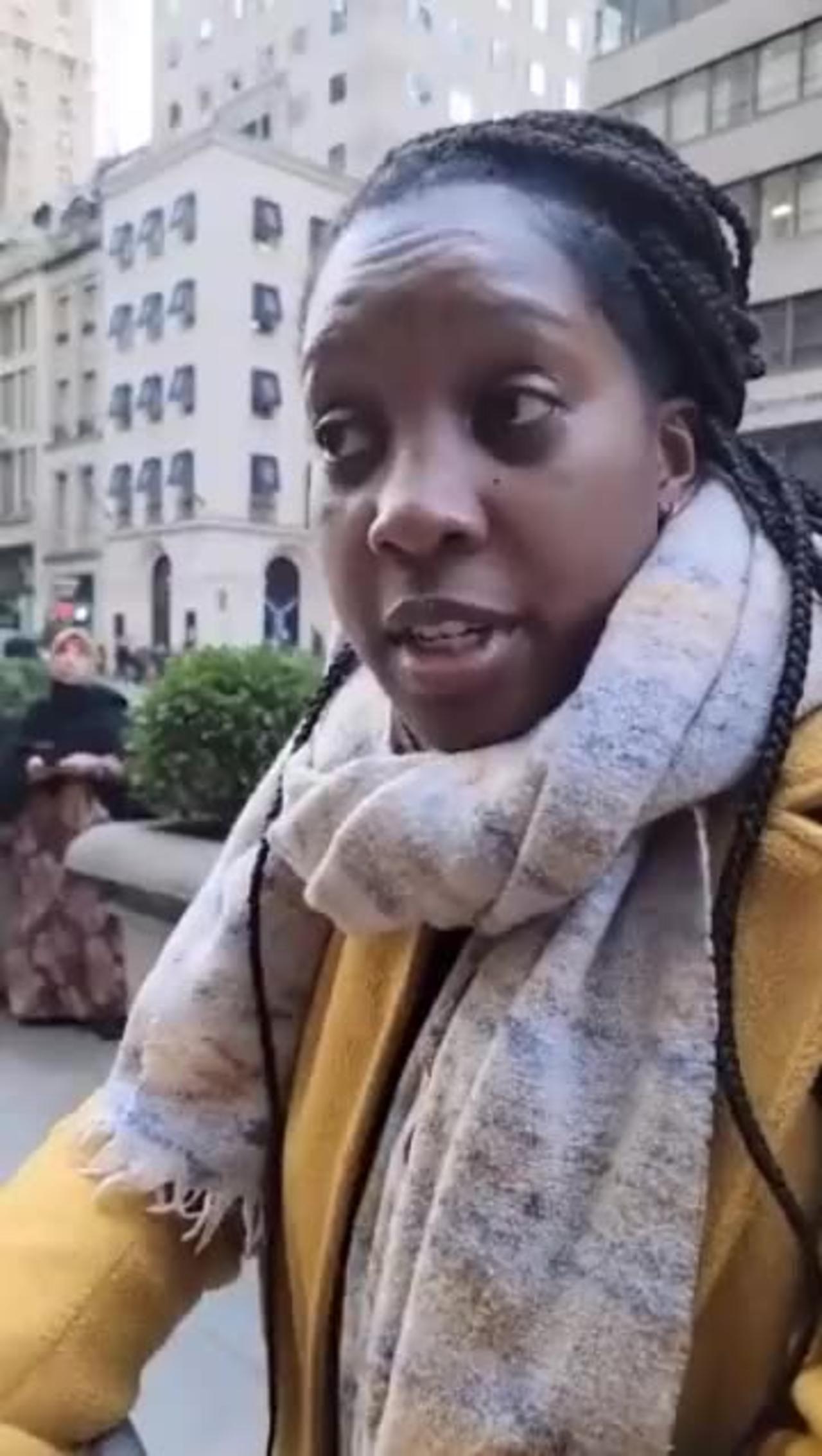 Wonderful Patriotic Woman supporting Trump