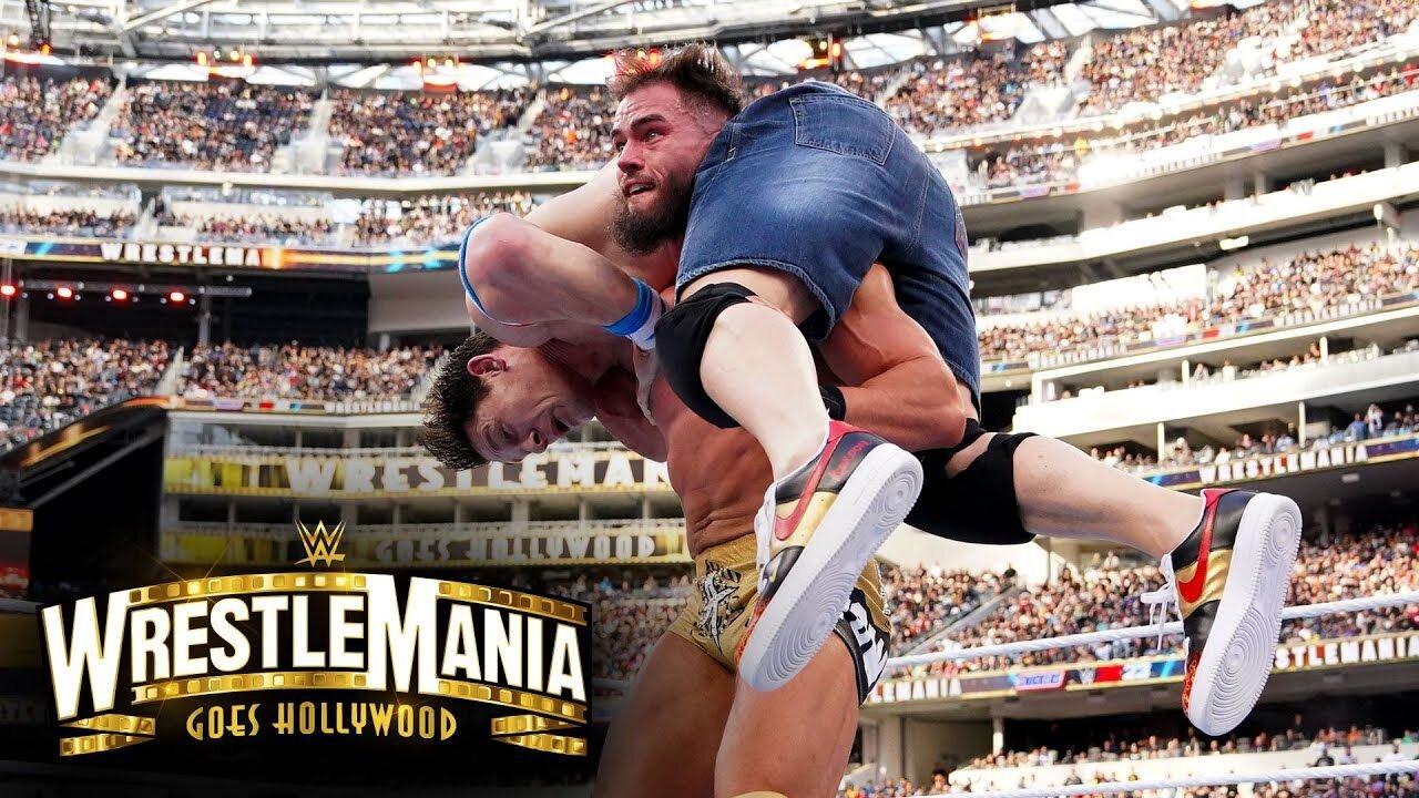 Austin Theory vs. John Cena – United States Championship Match: WrestleMania 39 Highlights