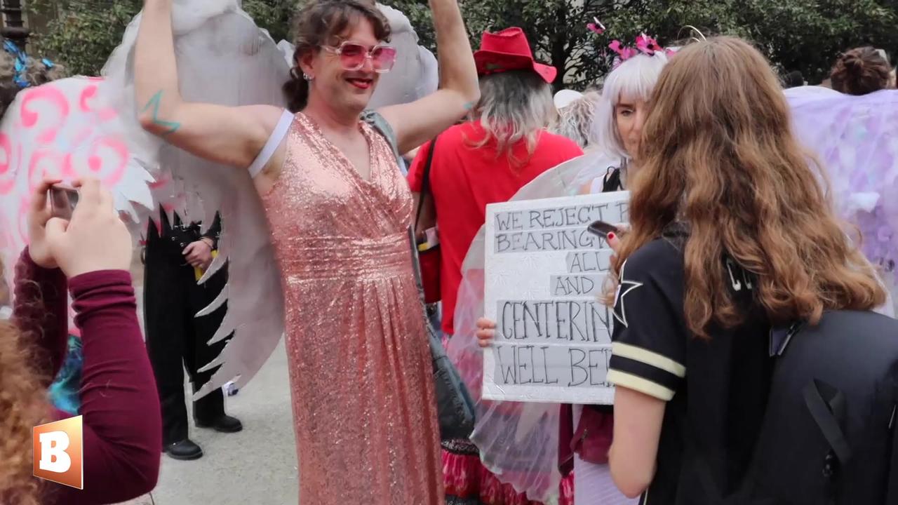 Trans "Angels" Join Radical Leftist Gun Control Protest Outside Tennessee Capitol