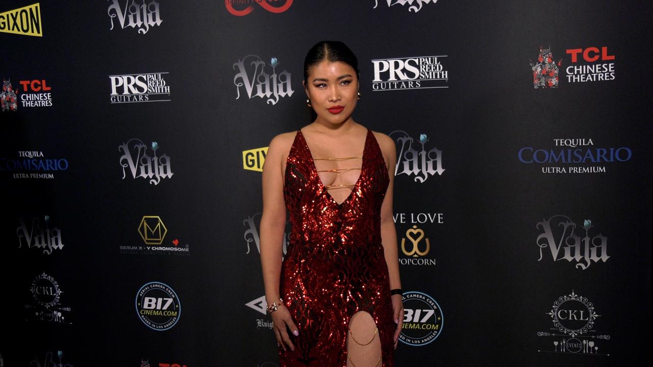 Jiaoying Summers attends the red carpet premiere of Vaja's music video 'People Are People' in Los Angeles