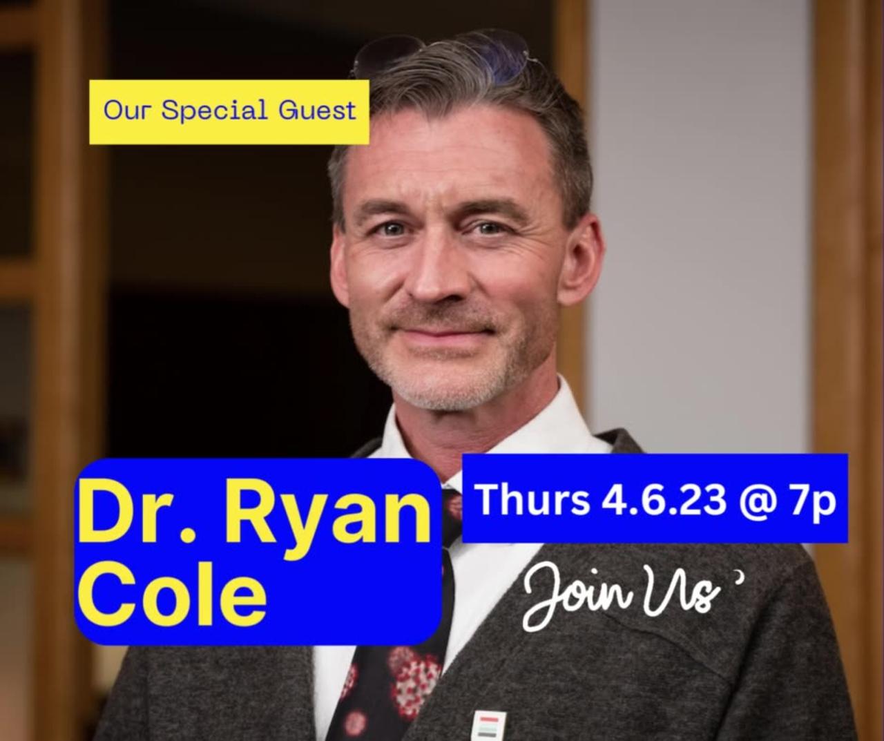 Dr. Ryan Cole joining us soon...! One News Page VIDEO