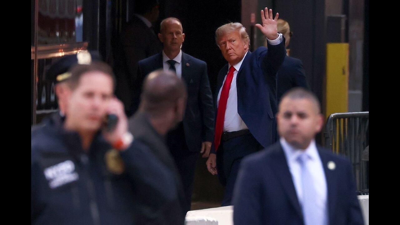 Trump Arrives At Trump Tower