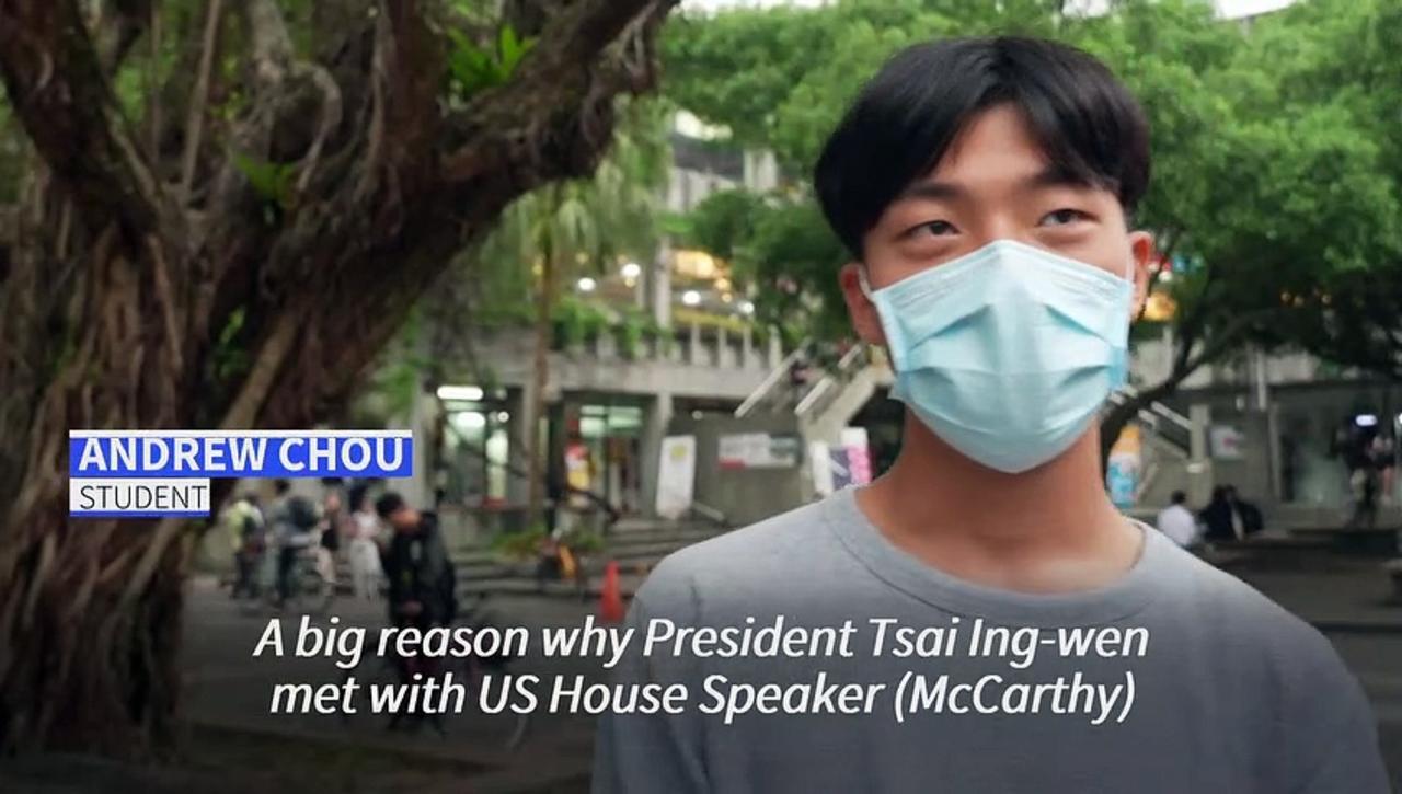Taiwan residents share mixed feelings after Tsai-McCarthy meeting