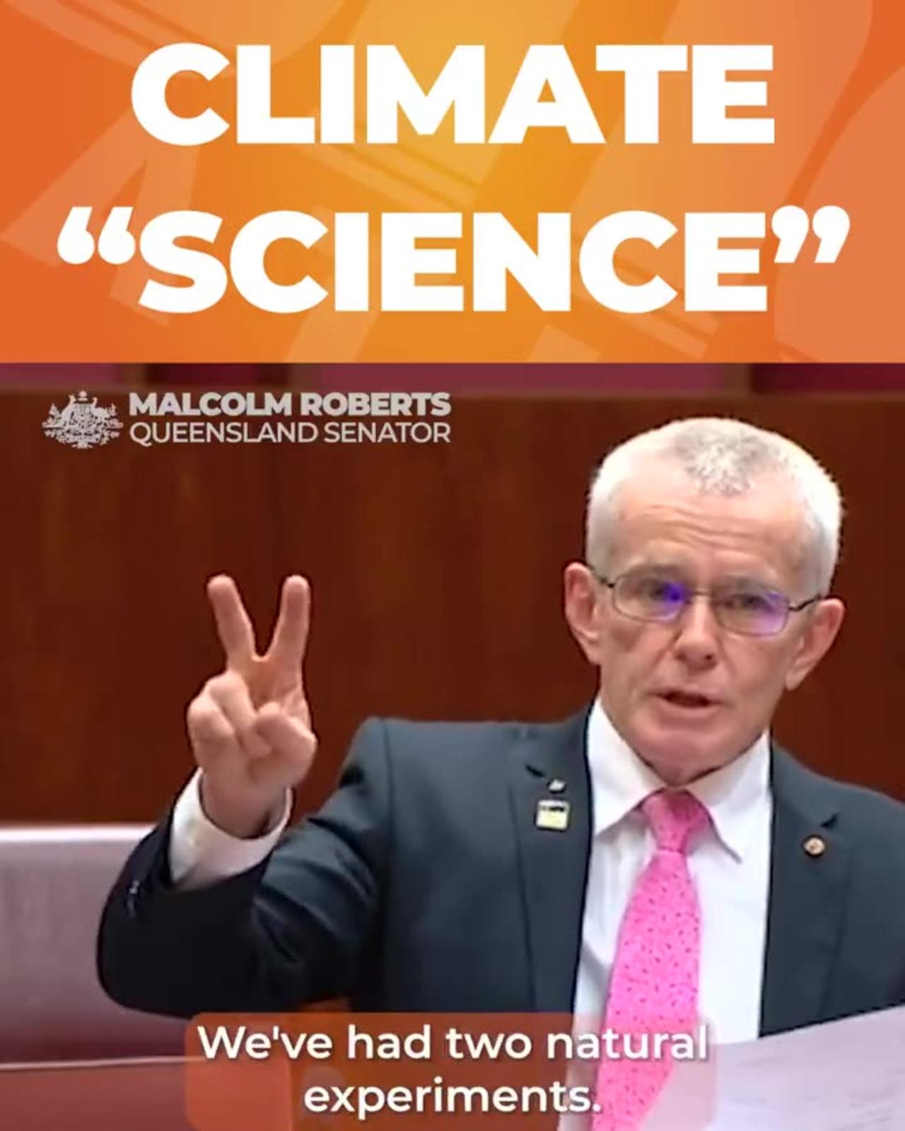 Australian Senator Malcolm Roberts debunked climate science in less than 2 minutes