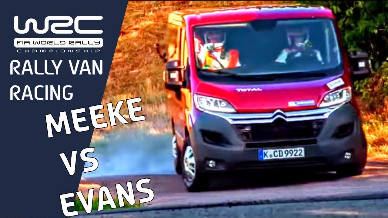 WRC - KRIS MEEKE VS ELFYN EVANS - Citroën Jumper VS Ford MS-RT Transit. Rally Van Racing Special.