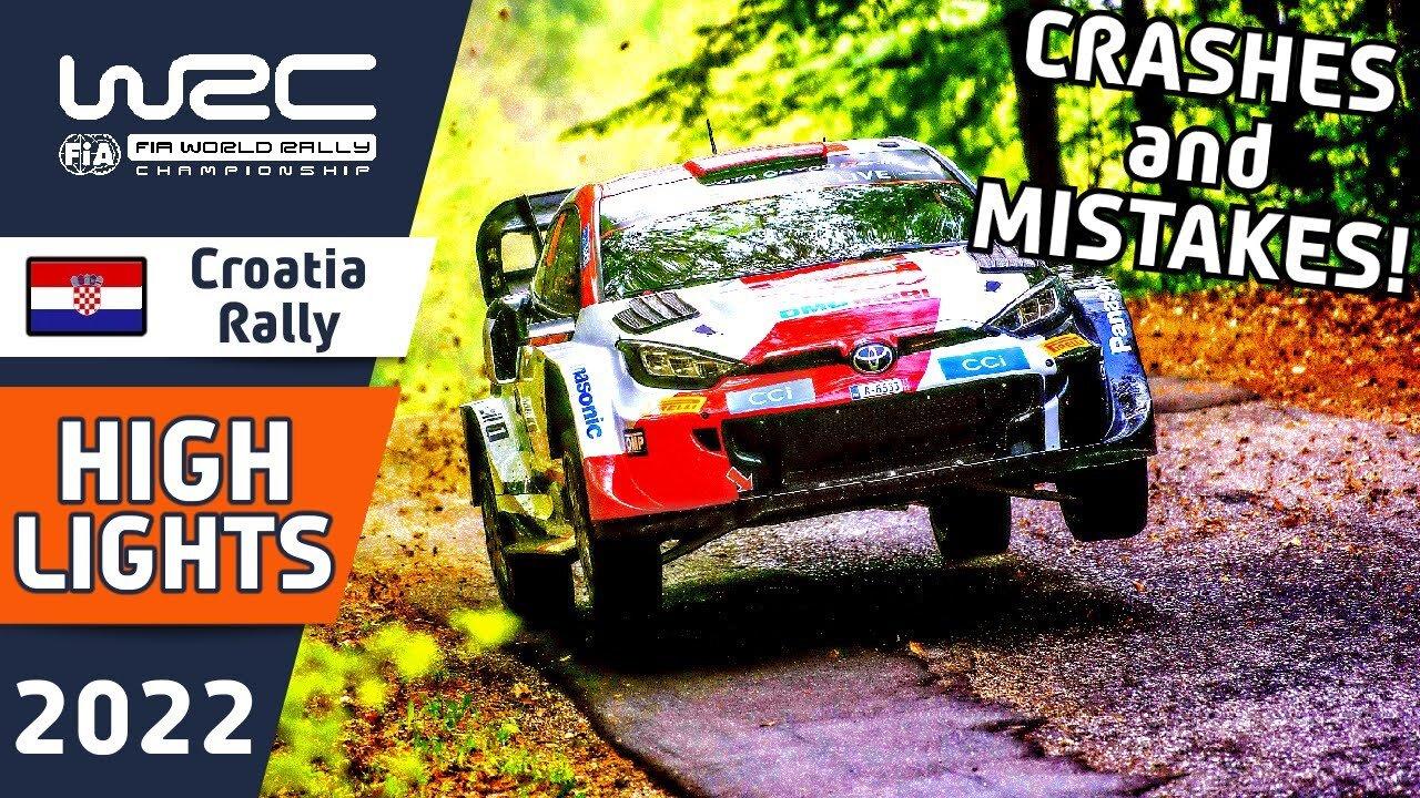 WRC Rally Highlights : WRC Croatia Rally 2022 - Day 2 Morning