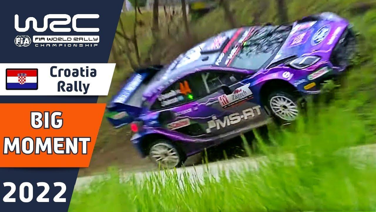 WRC Rally OFF THE ROAD moment for Gus Greensmith : WRC Croatia Rally 2022