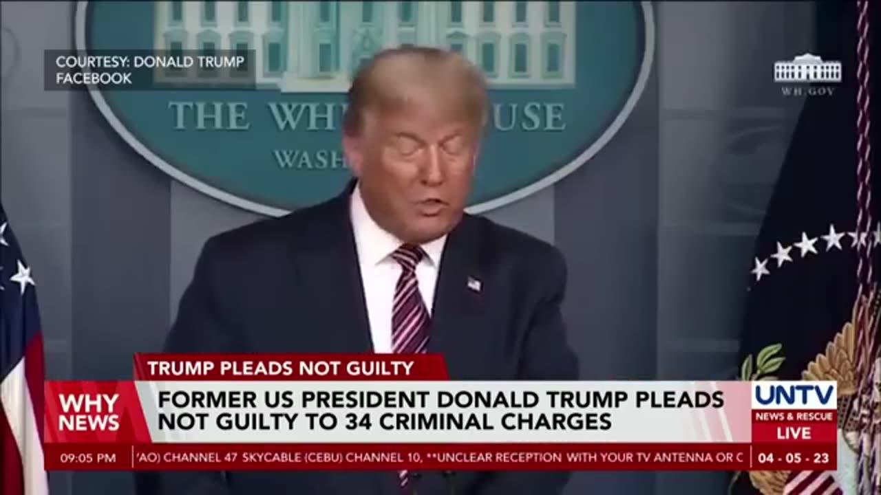 Former US President Donald Trump pleads not guilty to 34 criminal counts