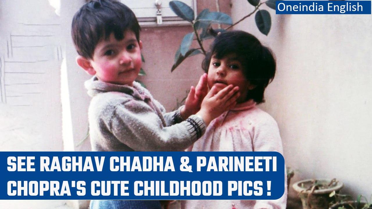 See exclusive pictures of Raghav Chadha and Parineeti Chopra playing Holi as kids | Oneindia News