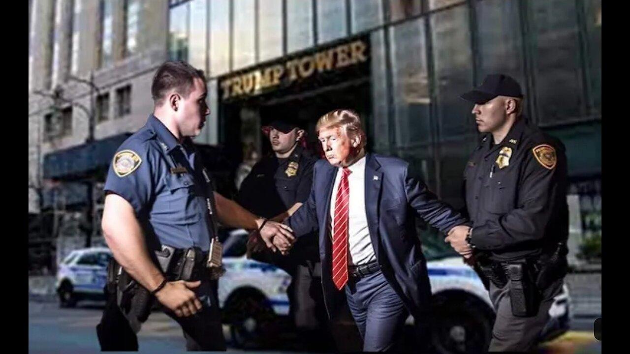 Former U S president Donald trump under arrest