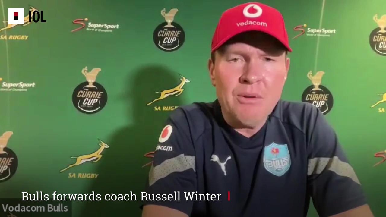 Blue Bulls forward coach Russell Winter after Currie Cup victory over the Pumas