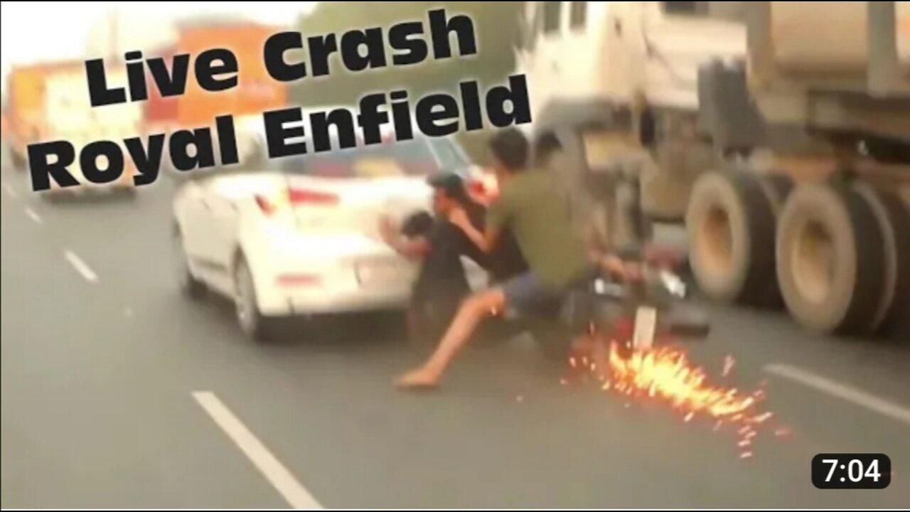 3 Royal Enfield LIVE CRASH Accident Caught on One News Page VIDEO