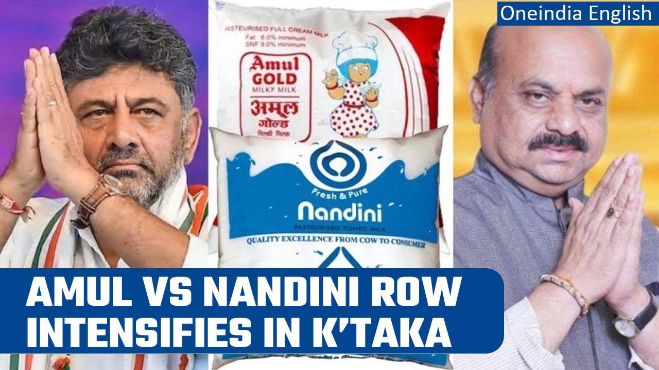 Amul vs Nandini : Amul’s entry kicks off political slugfest in the poll bound K’taka | Oneindia News