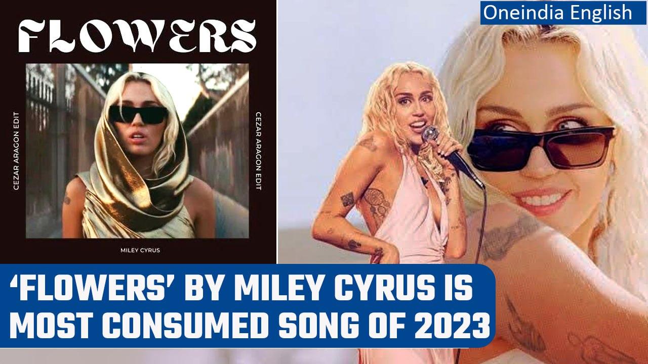 'Flowers' by Miley Cyrus hit 1 Trillion, becomes most consumed song of 2023 | Oneindia News