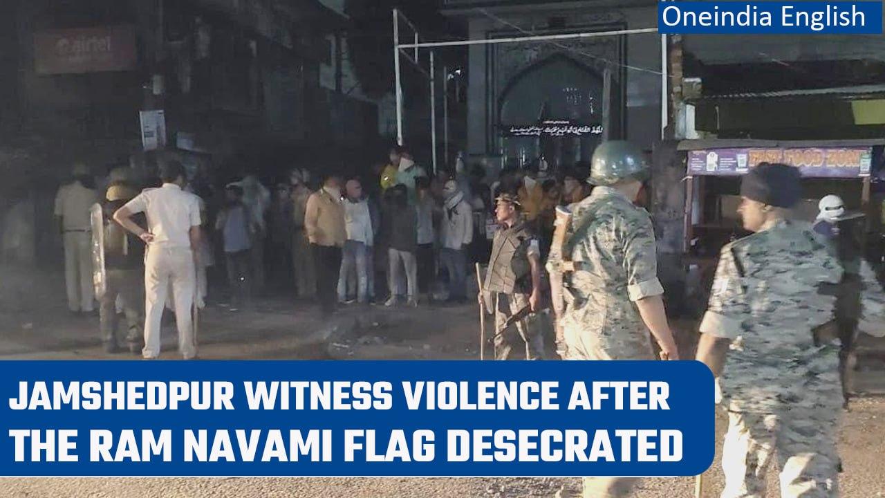 Jharkhand: Communal tension in Jamshedpur after Ram Navami flag desecrated | Oneindia News