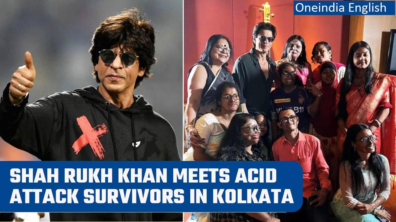 Shah Rukh Khan Meets Acid Attack Survivors In Kolkata After IPL Game | Oneindia News