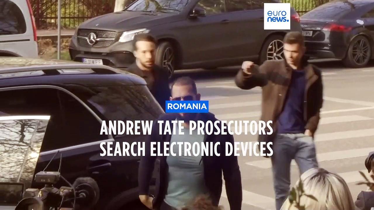 Influencer Andrew Tate briefly leaves house arrest for questioning