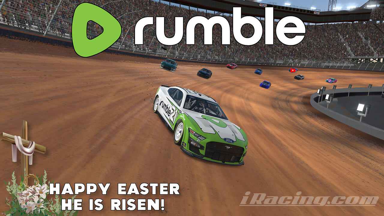 ONLY ON RUMBLE! EASTER SUNDAY NASCAR @ BRISTOL MOTOR SPEEDWAY vs TWITCH STREAMERS ON iRACING!