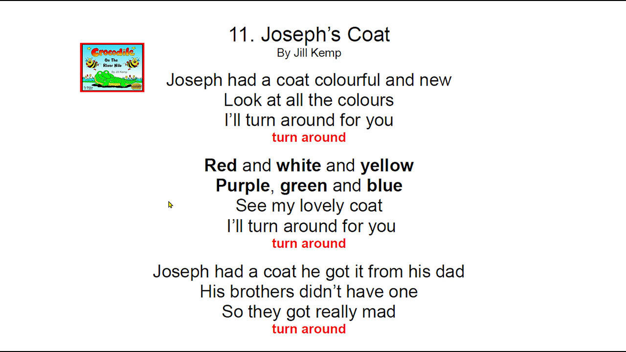 Joseph's Coat - Fun Sing-A-Long for Kids