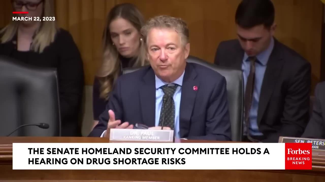 'This Is Crazy And We Should Stop It'- Rand Paul Excoriates Longtime Federal Policy