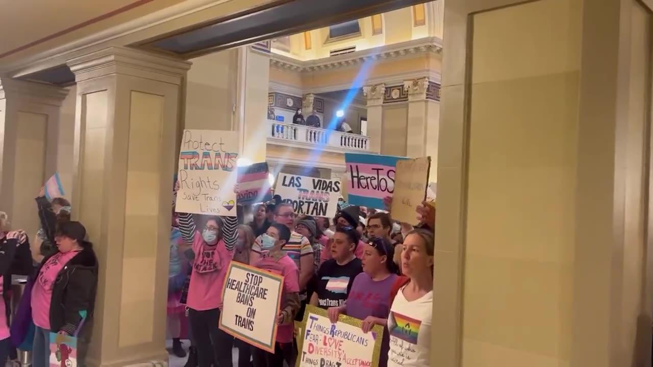 Militant trans activists occupied Oklahoma Capitol on Monday