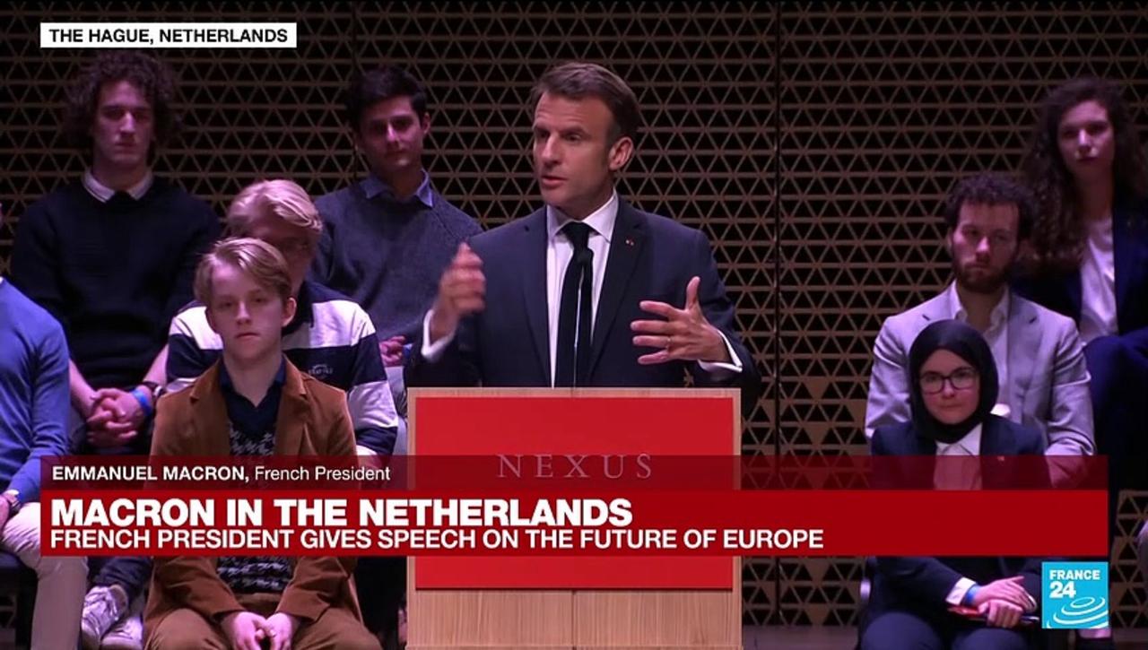 REPLAY: French President Macron gives speech on the future of Europe