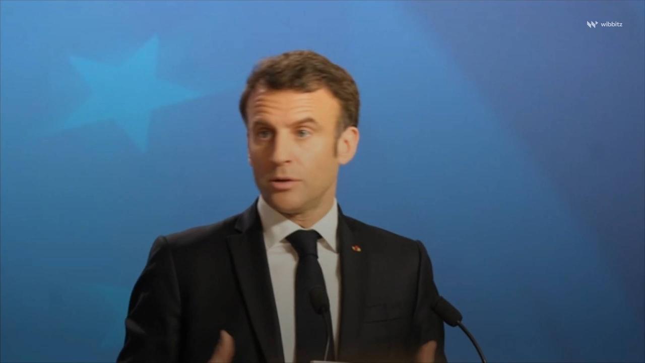 Macron Says Europe Should Take an Independent Stance From US on Taiwan